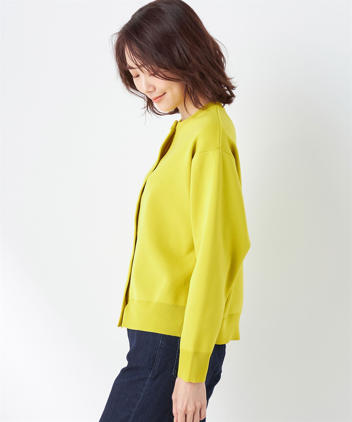 Petit Honfleur スナップボタンニットカーディガン_sub_2