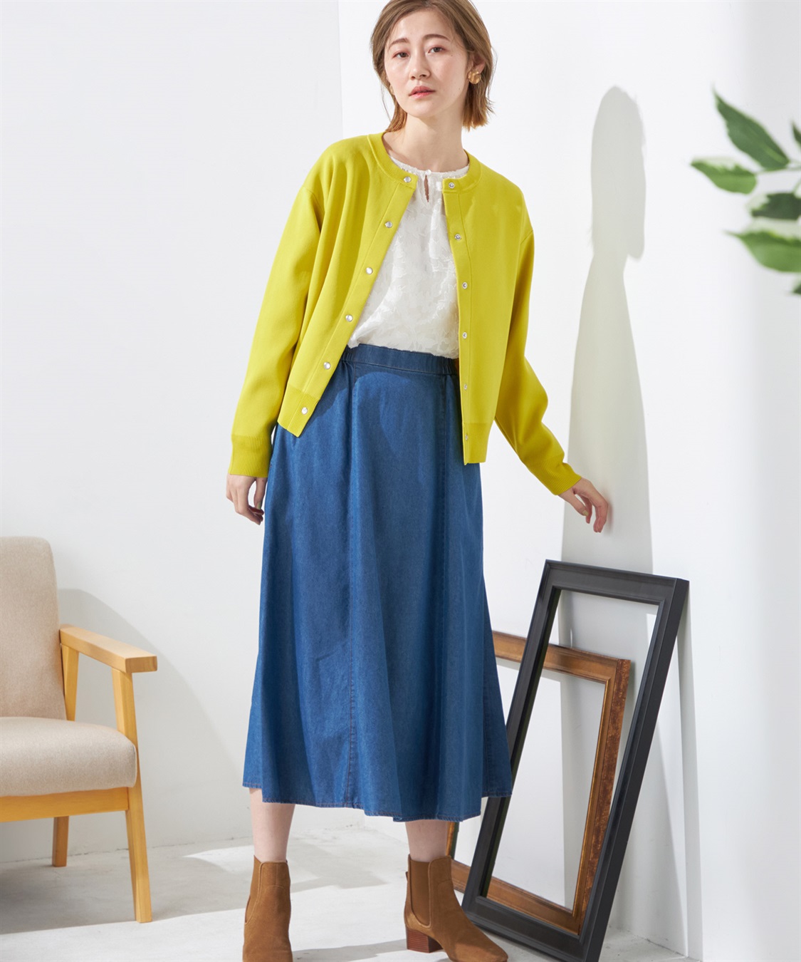 Petit Honfleur スナップボタンニットカーディガン_sub_9