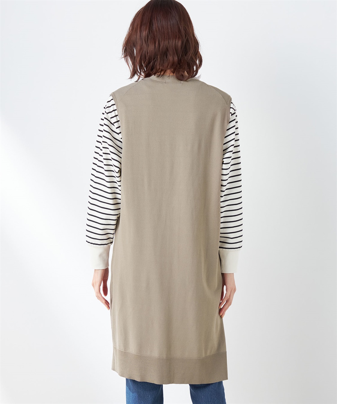 Petit Honfleur ロングニットジレ_sub_2