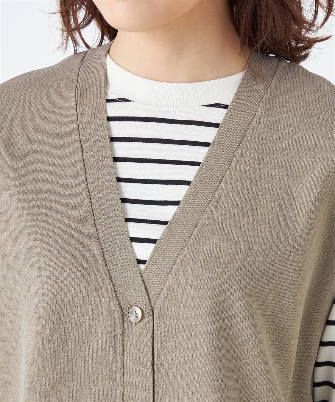 Petit Honfleur ロングニットジレ_sub_3