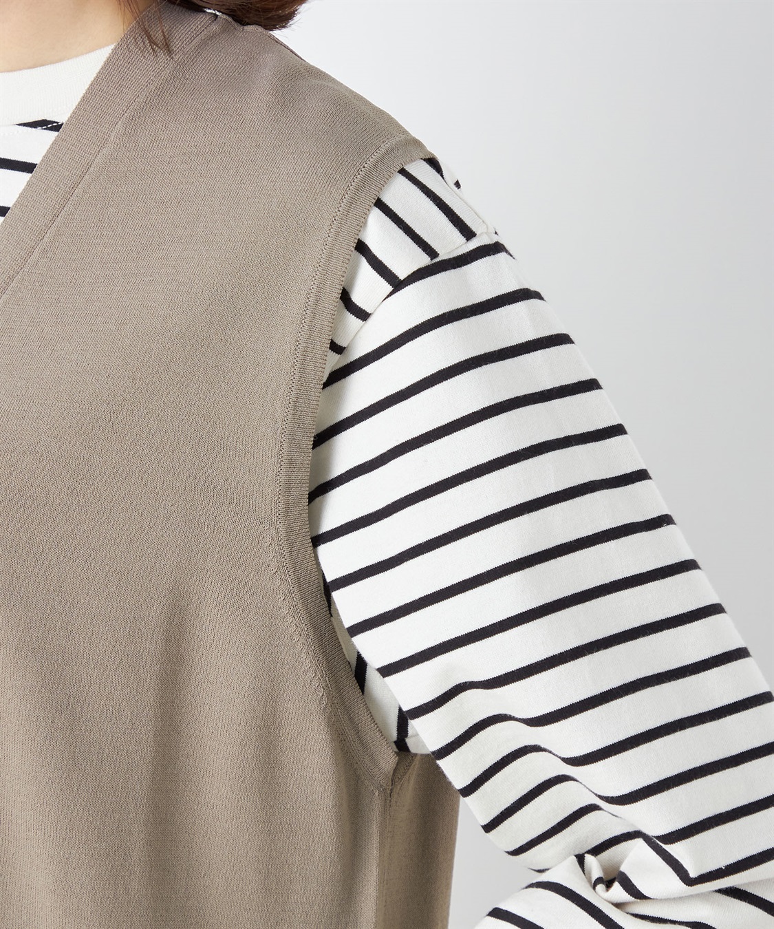 Petit Honfleur ロングニットジレ_sub_4