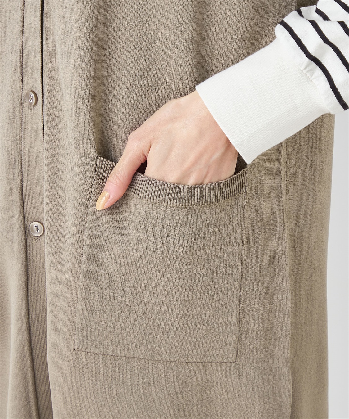 Petit Honfleur ロングニットジレ_sub_5