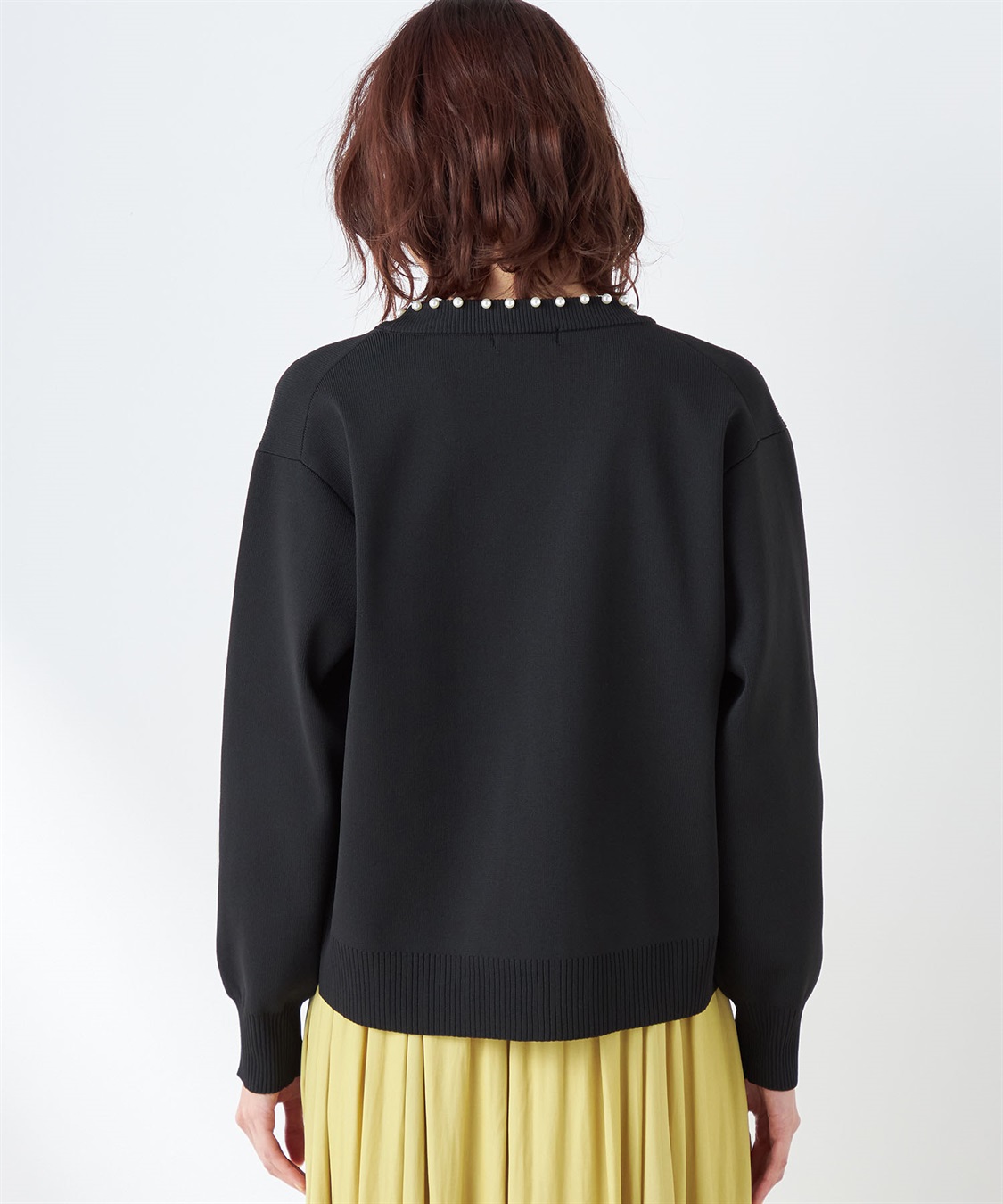 Auberge pearl パール カーディガン ブラック Auberge pearl パール