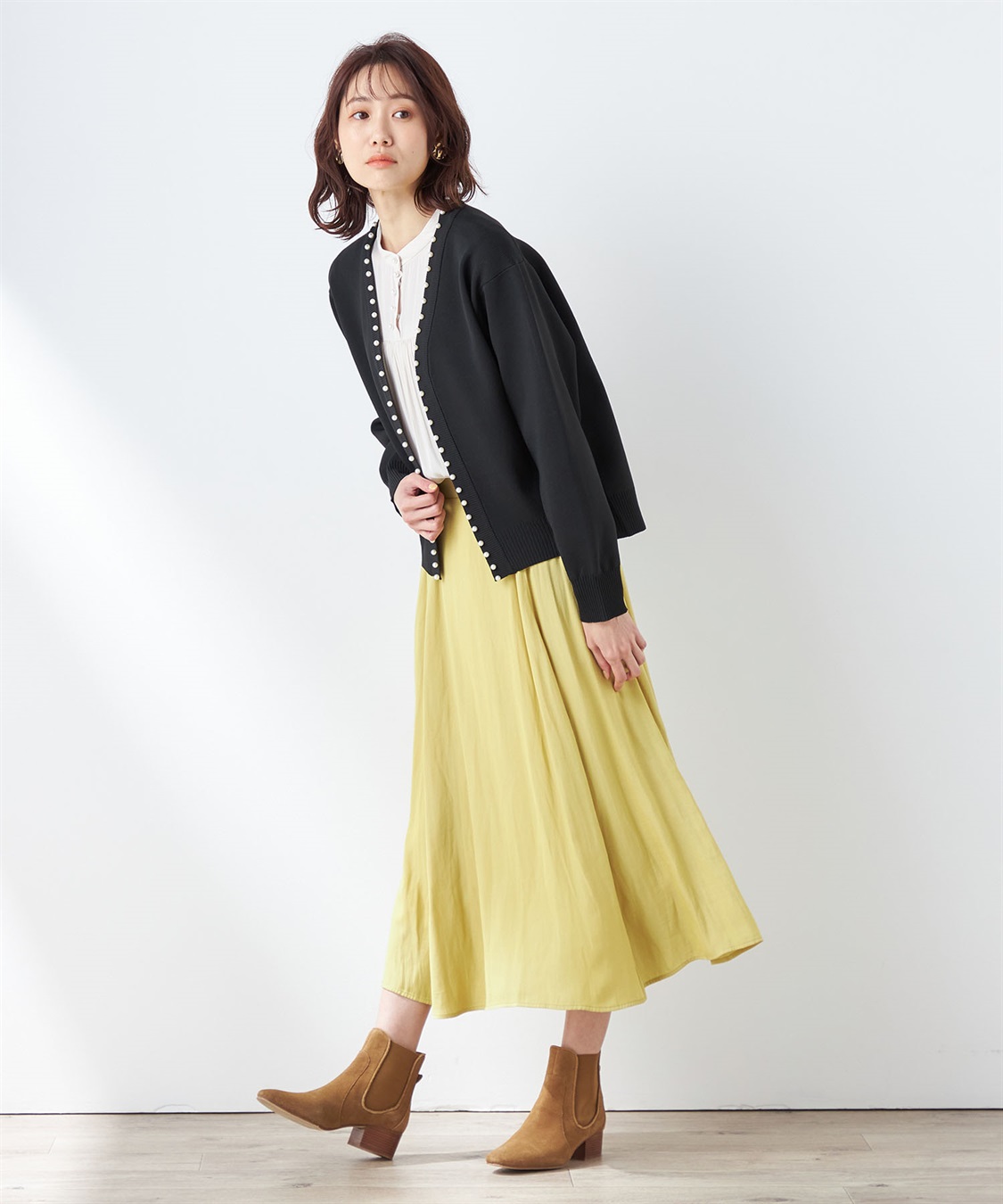 Petit Honfleur パールカーディガン_sub_7