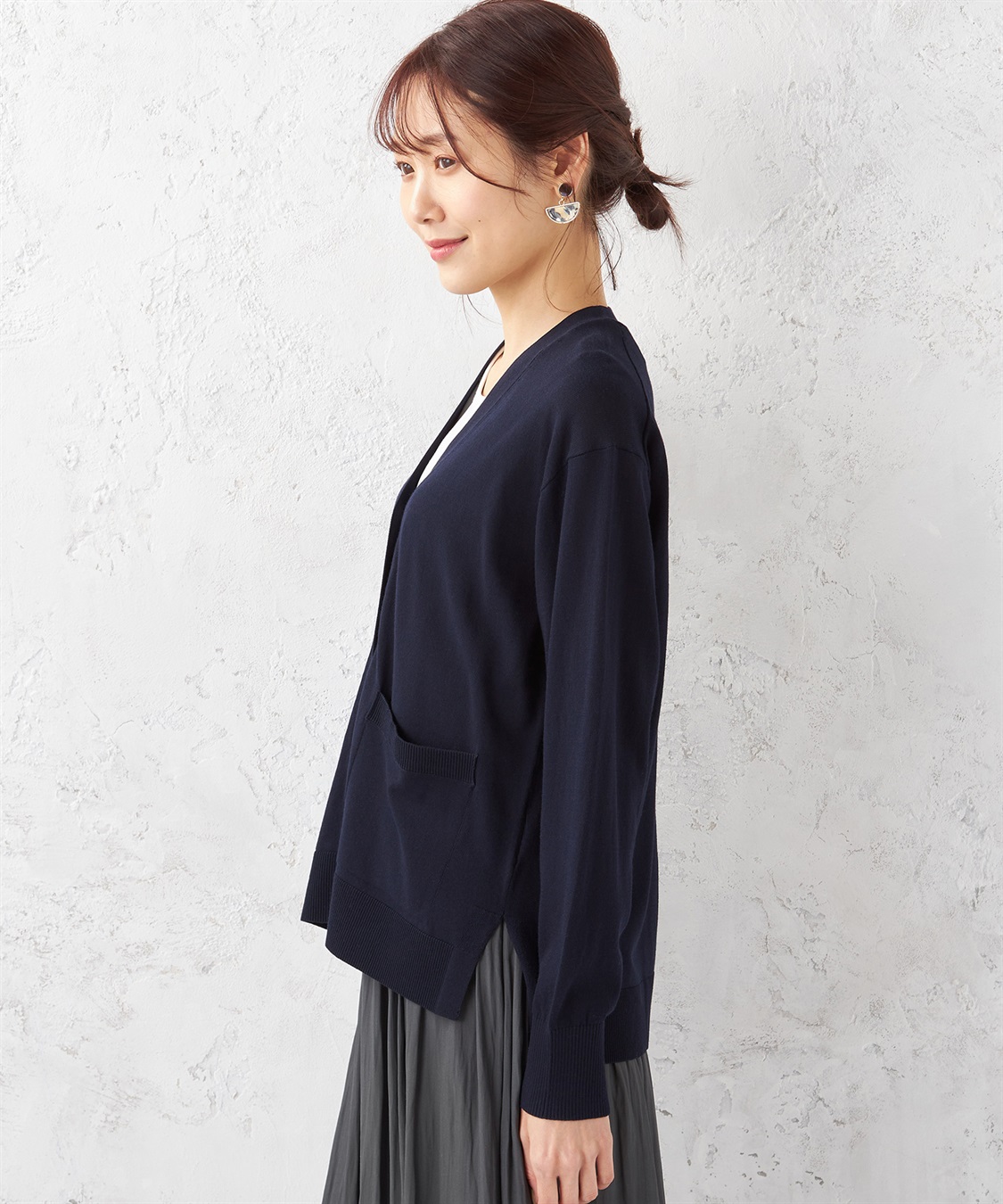 Petit Honfleur UV対策Vネックカーディガン_sub_1