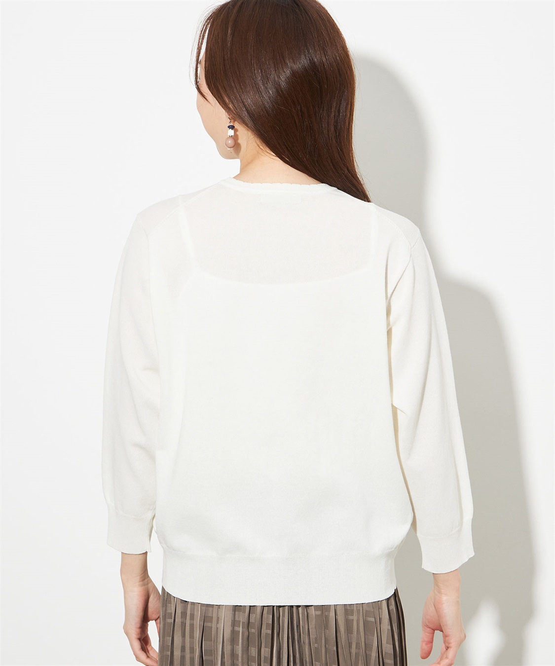 Petit Honfleur 【接触冷感】クルーネックカーディガン_sub_2