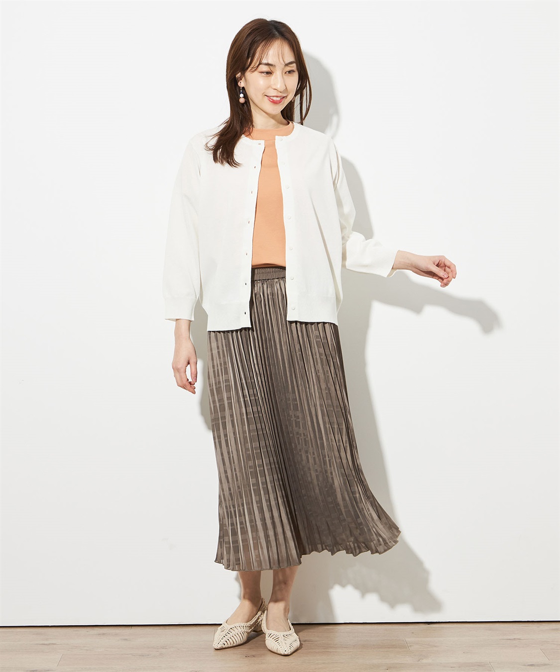 Petit Honfleur 【接触冷感】クルーネックカーディガン_sub_7