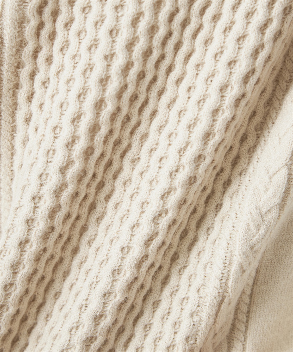 Petit Honfleur ケーブル編みクルーネックベスト_sub_6