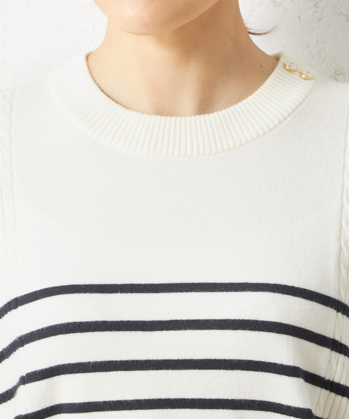 Petit Honfleur パネルボーダープルオーバー_sub_4