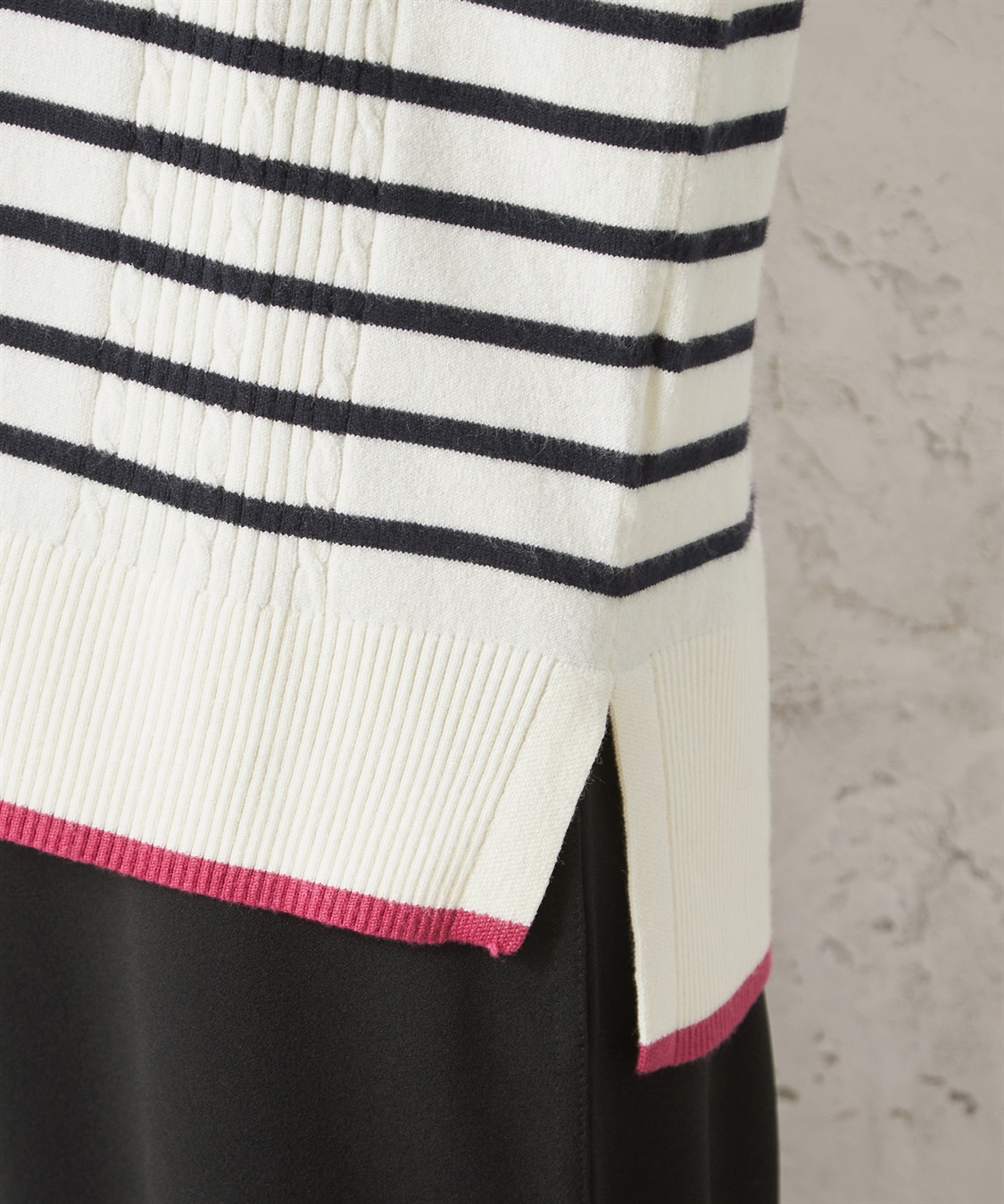 Petit Honfleur パネルボーダープルオーバー_sub_7