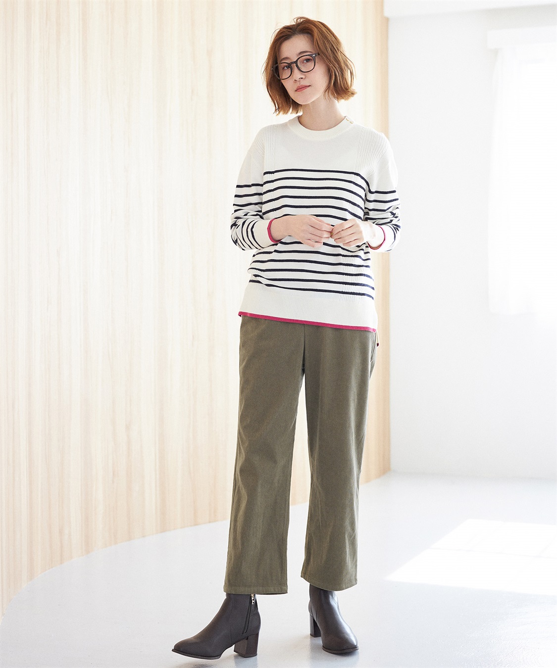 Petit Honfleur パネルボーダープルオーバー_sub_12