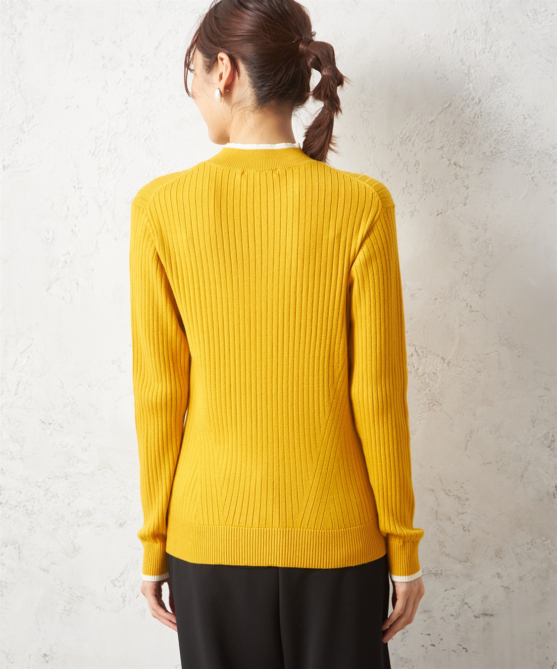 Petit Honfleur ワイドリブモックネックプルオーバー_sub_2