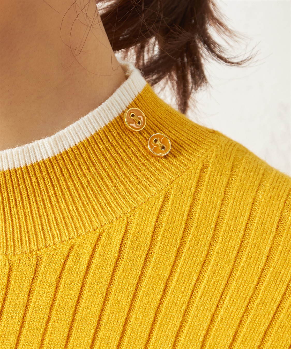 Petit Honfleur ワイドリブモックネックプルオーバー_sub_4