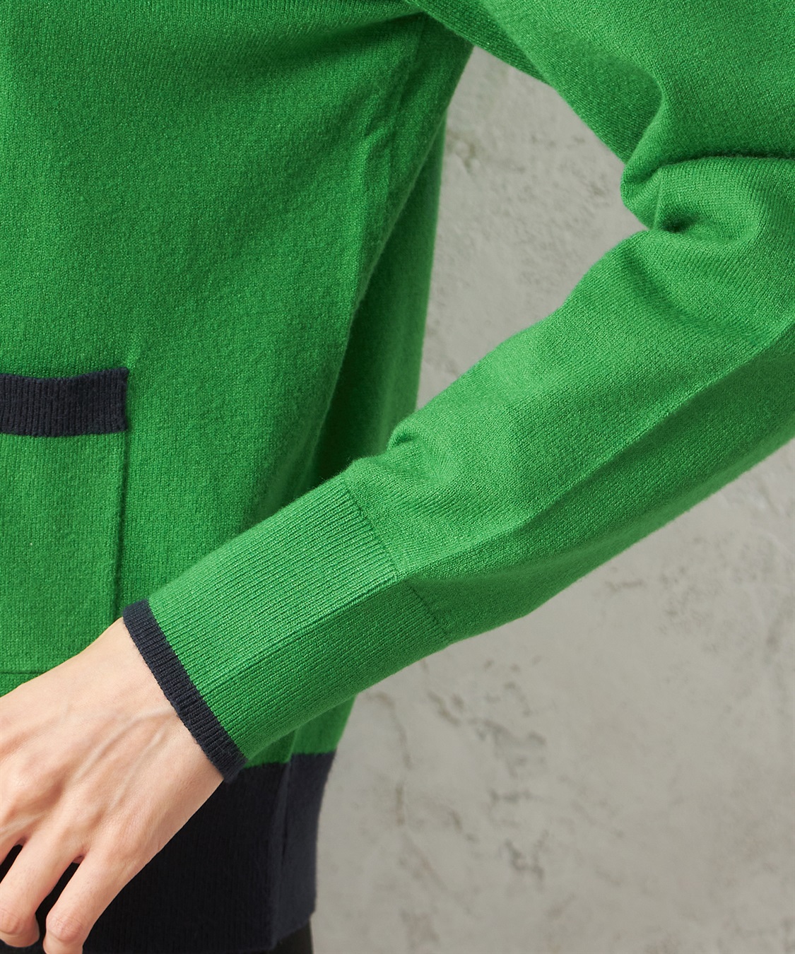 Petit Honfleur バイカラーカーディガン_sub_5