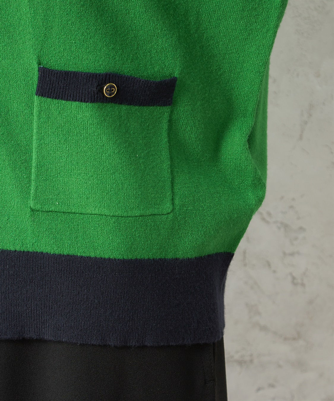 Petit Honfleur バイカラーカーディガン_sub_7