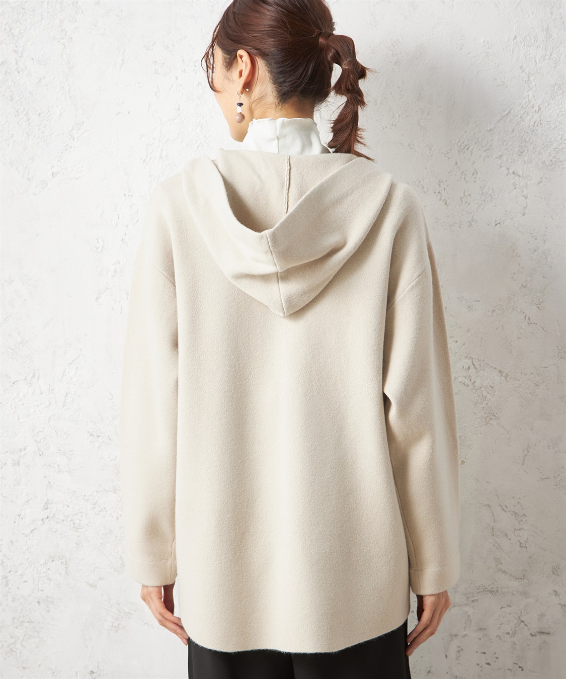 Petit Honfleur フードトッパーコーディガン_sub_3