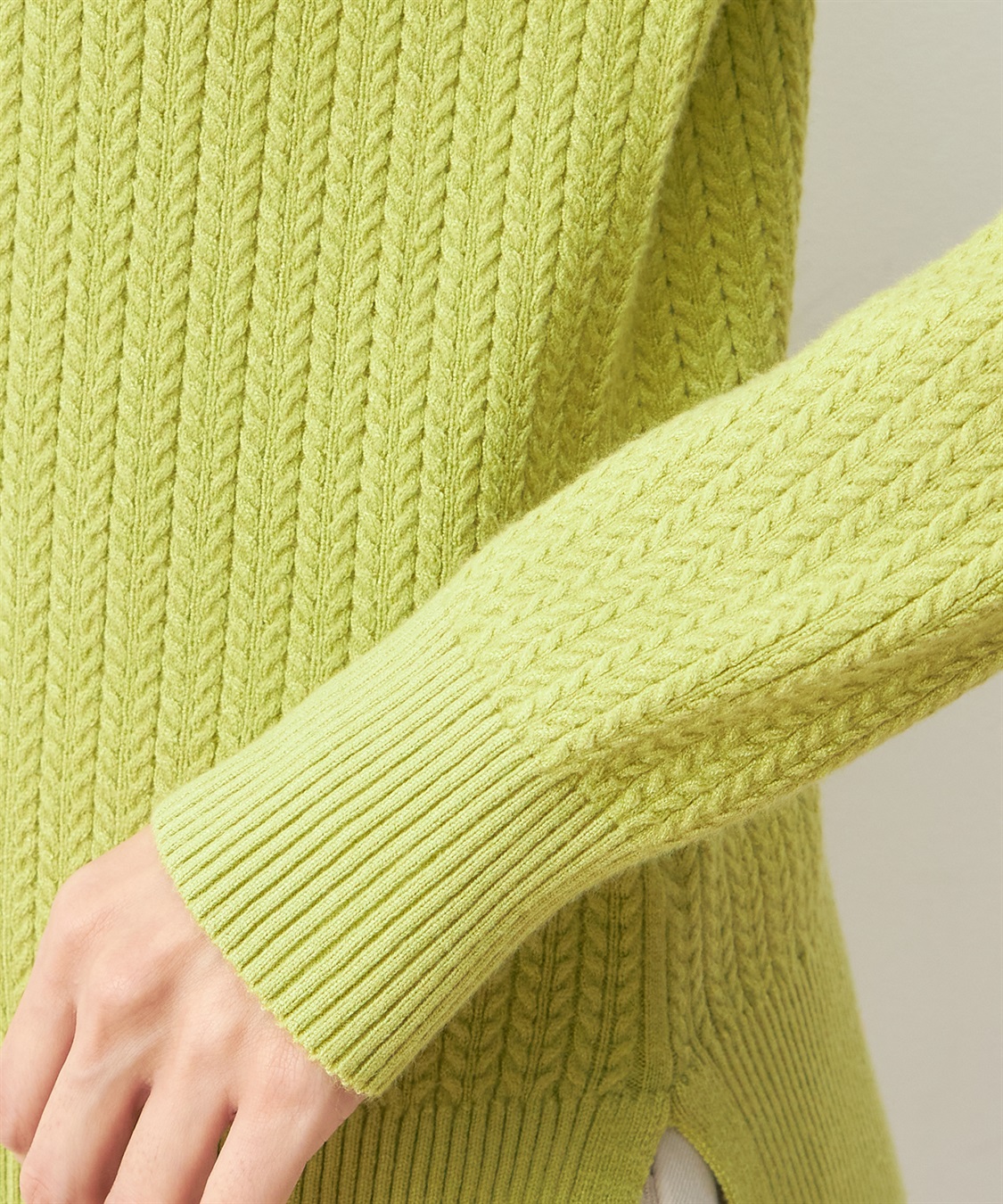 Petit Honfleur ヘリンボーンニットプルオーバー_sub_5