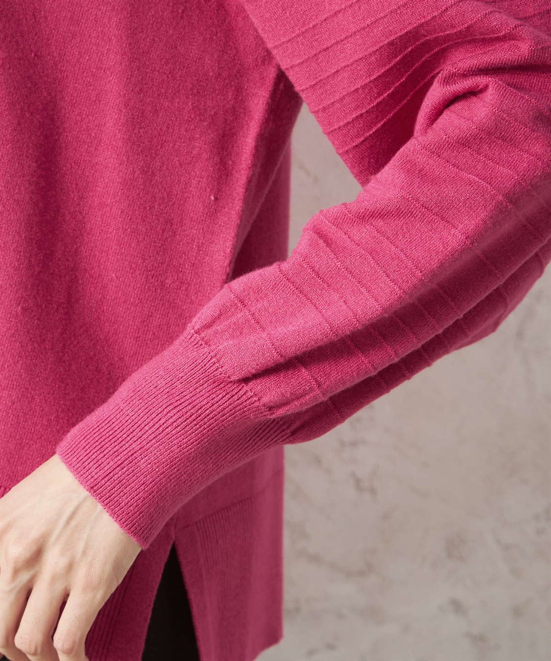 Petit Honfleur タックボーダーパフ袖プルオーバー_sub_4