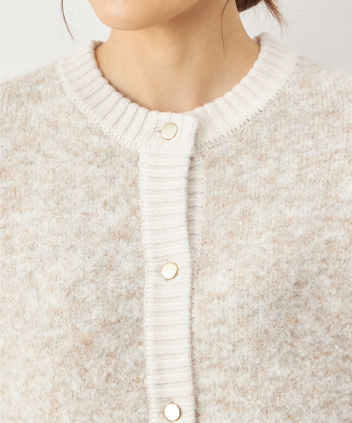 Petit Honfleur Wフェイスブークレカーディガン_sub_3