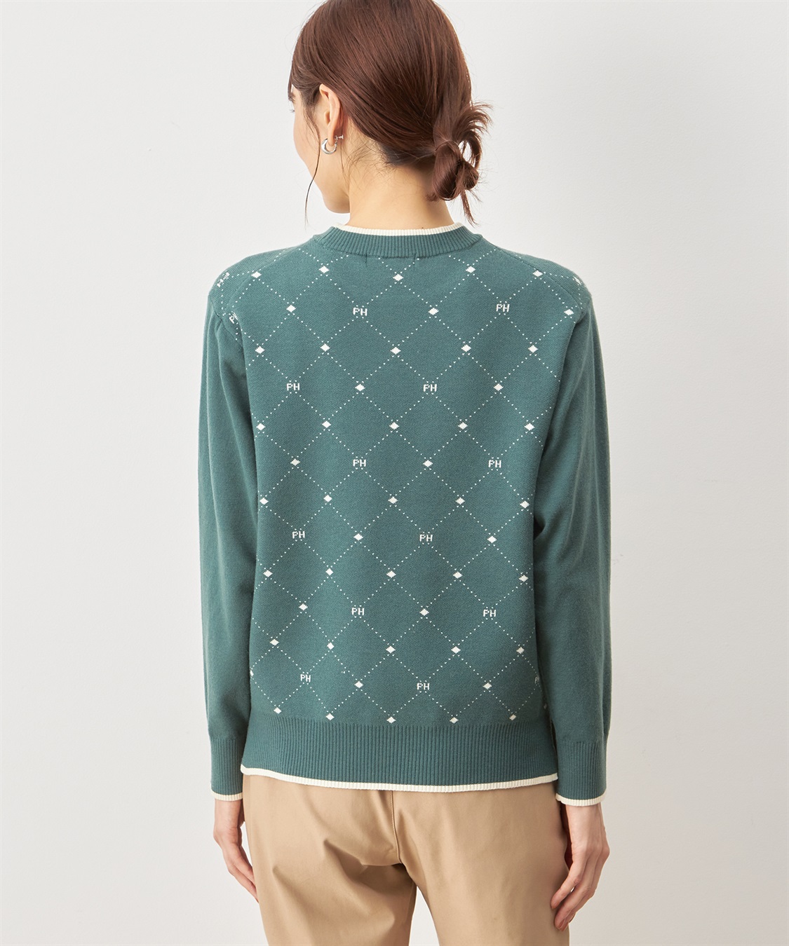 Petit Honfleur モノグラムニットプルオーバー_sub_2