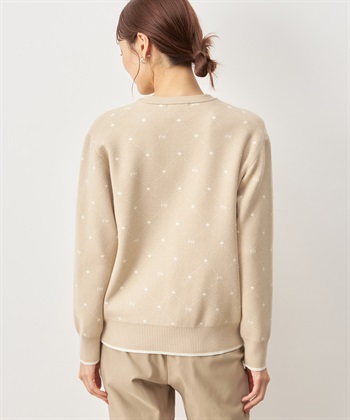 Petit Honfleur モノグラムニットカーディガン_subthumb_2