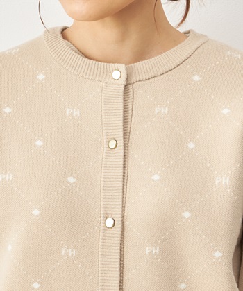 Petit Honfleur モノグラムニットカーディガン_subthumb_4