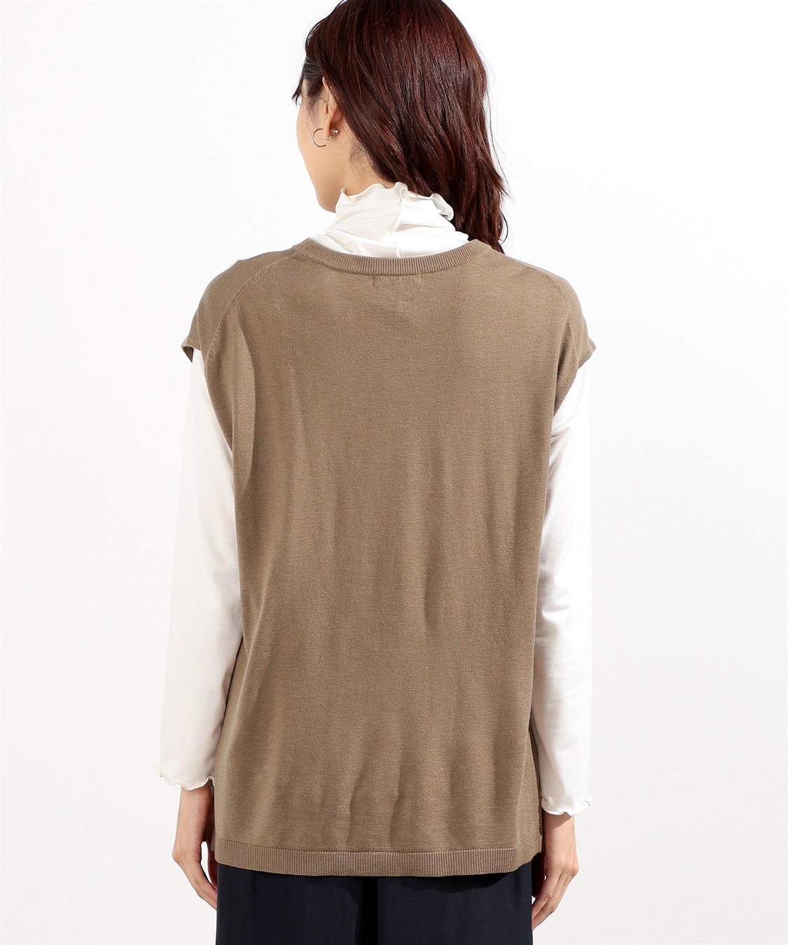 Petit Honfleur クルーネックベスト_sub_2