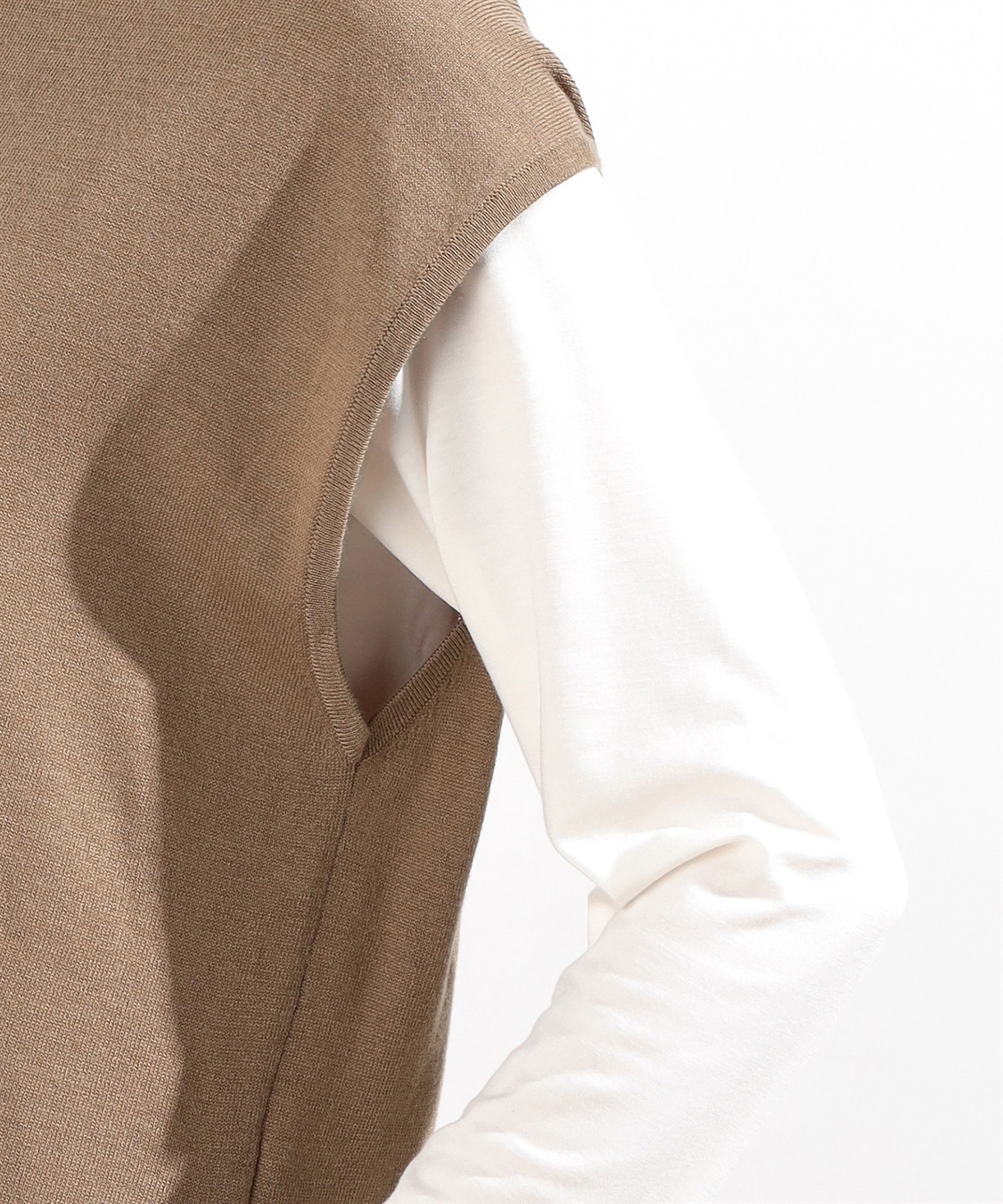 Petit Honfleur クルーネックベスト_sub_4