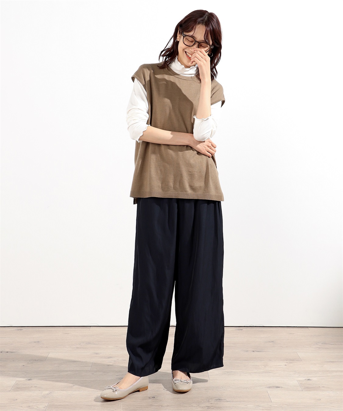 Petit Honfleur クルーネックベスト_sub_7