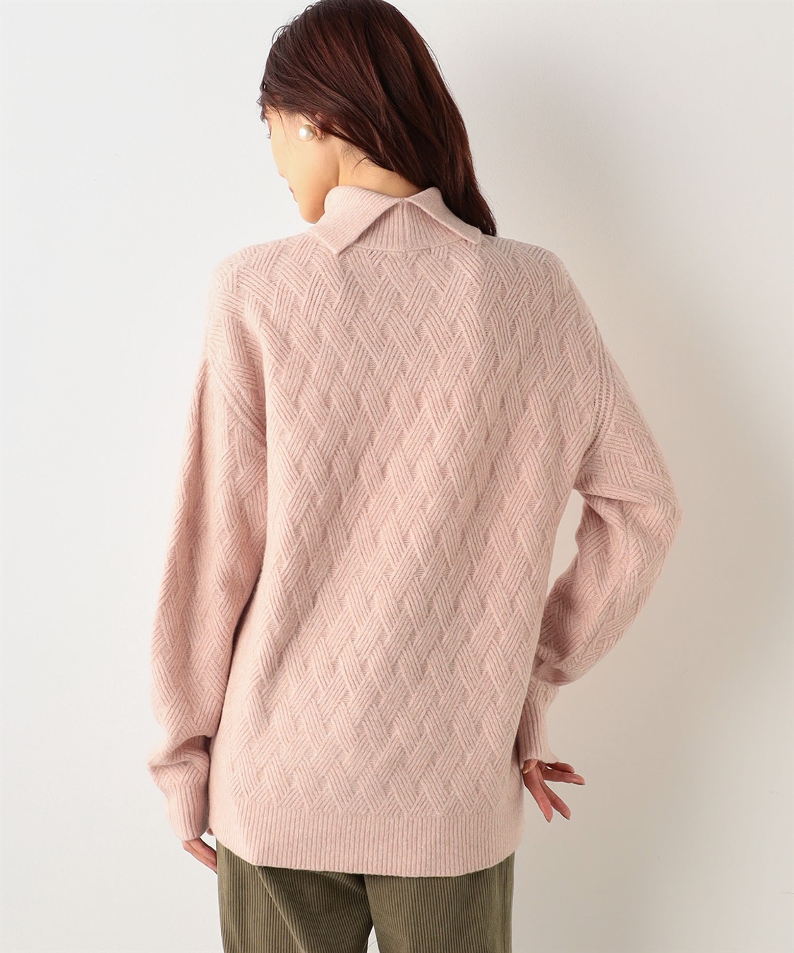 Petit Honfleur ジャガードハイネックプルオーバー_sub_3