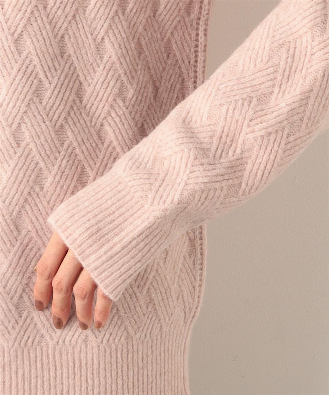 Petit Honfleur ジャガードハイネックプルオーバー_sub_5