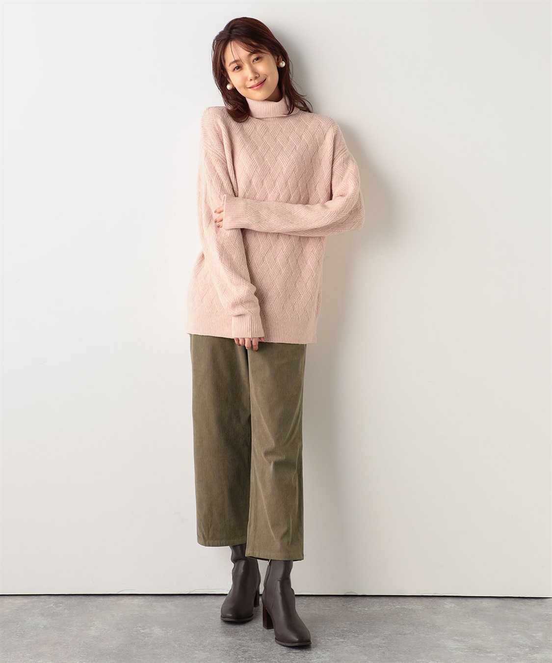 Petit Honfleur ジャガードハイネックプルオーバー_sub_8