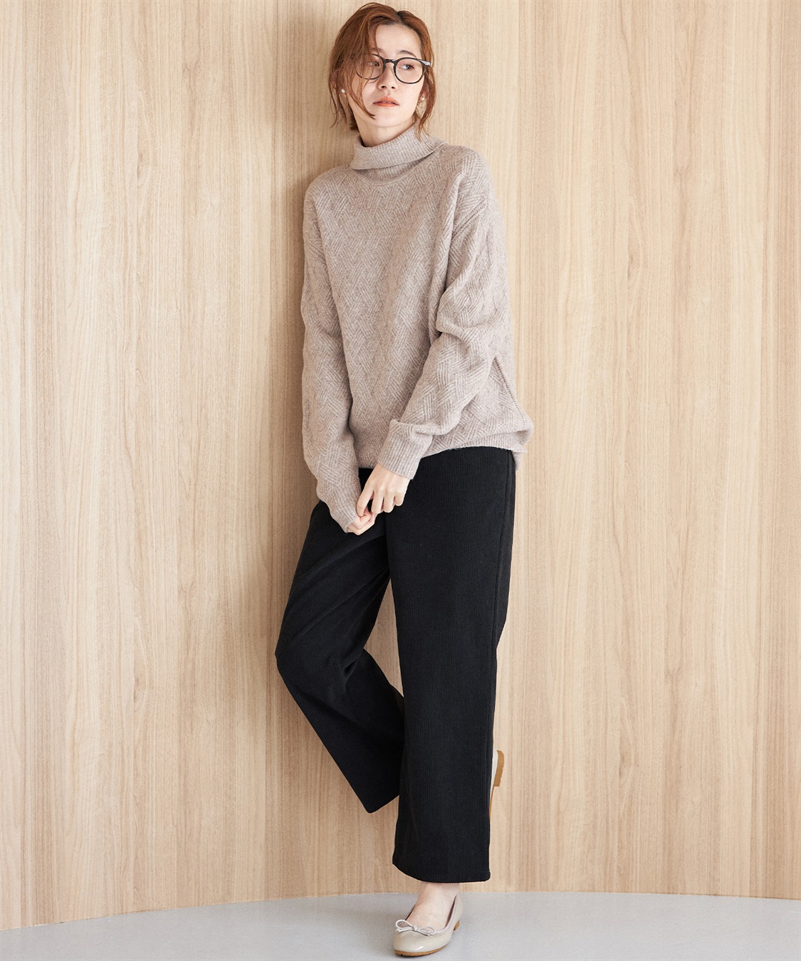 Petit Honfleur ジャガードハイネックプルオーバー_sub_9