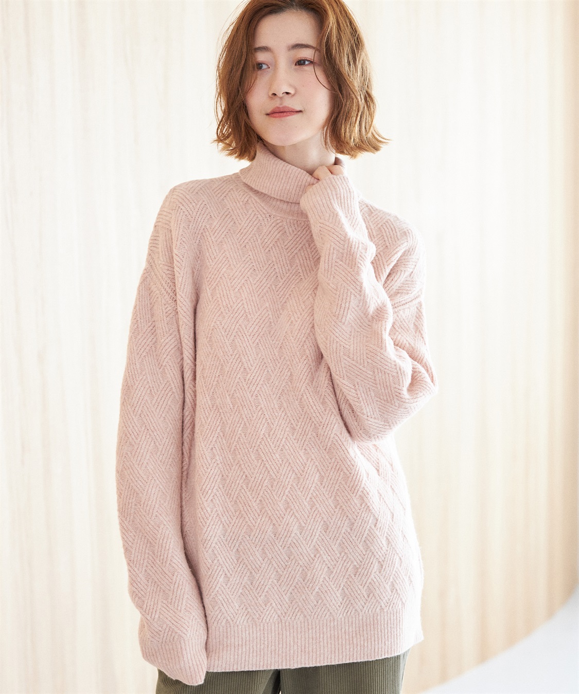 Petit Honfleur ジャガードハイネックプルオーバー_sub_12