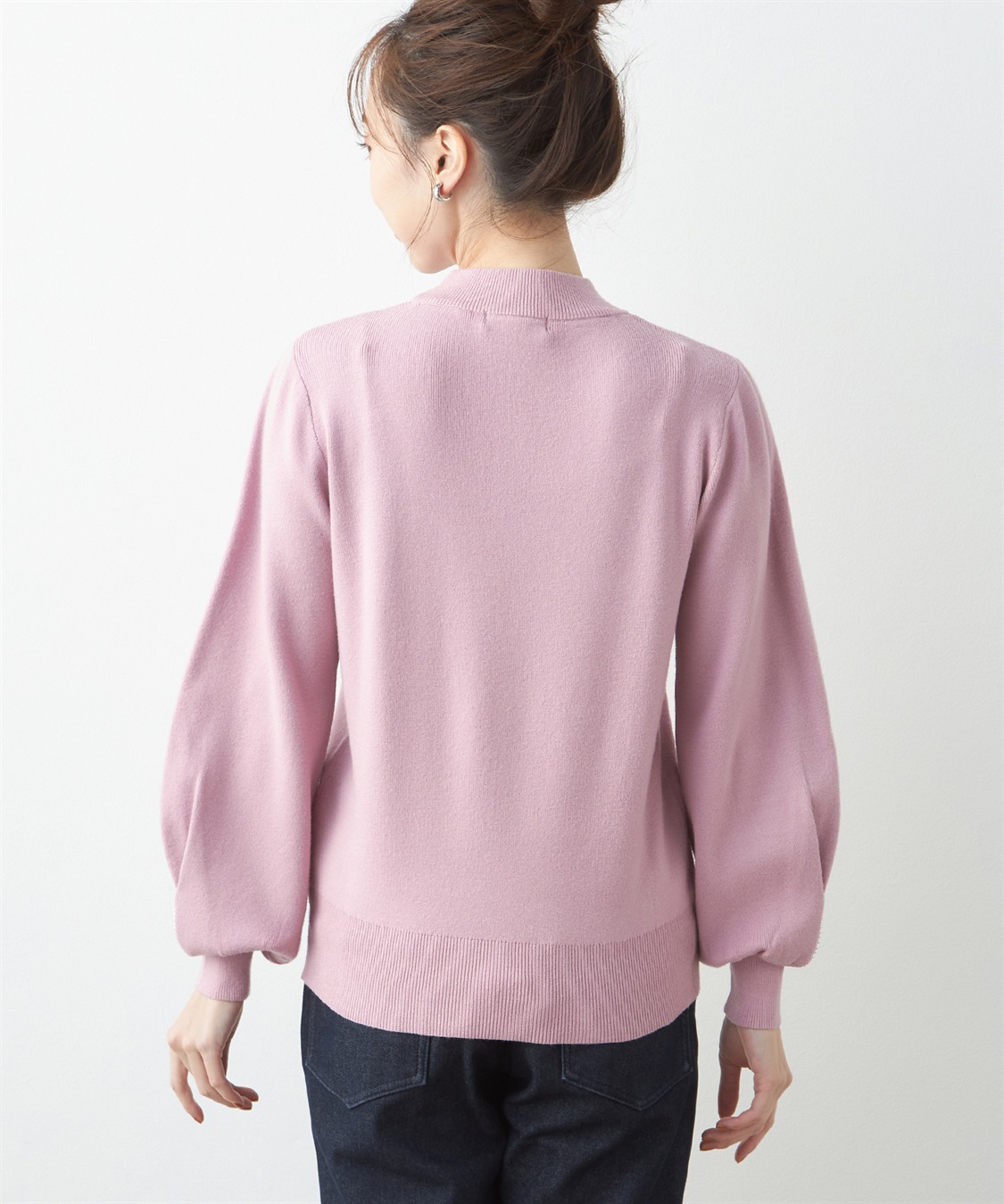 Petit Honfleur パール袖ニットプルオーバー_sub_2