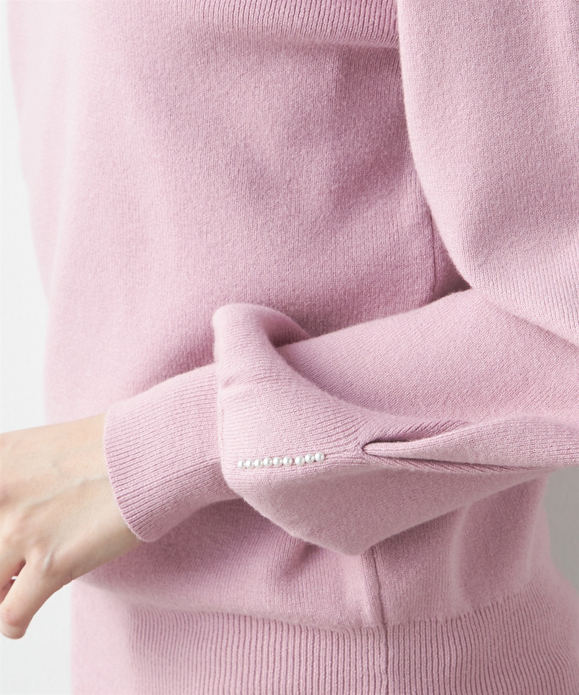 Petit Honfleur パール袖ニットプルオーバー_sub_4