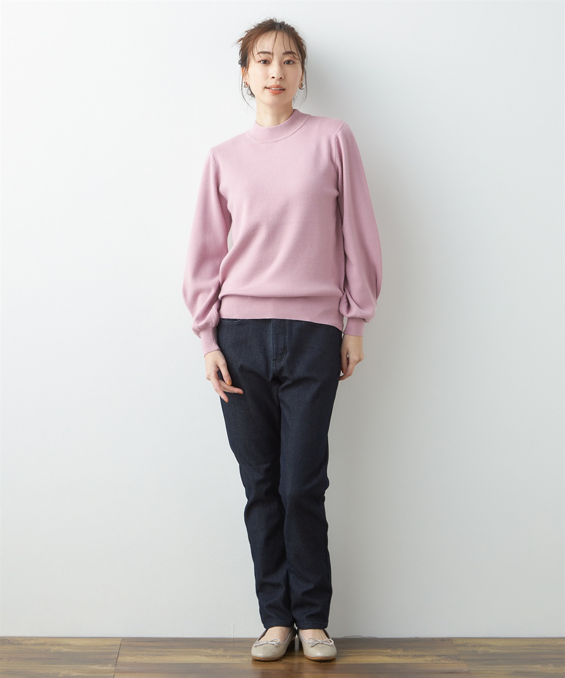 Petit Honfleur パール袖ニットプルオーバー_sub_7