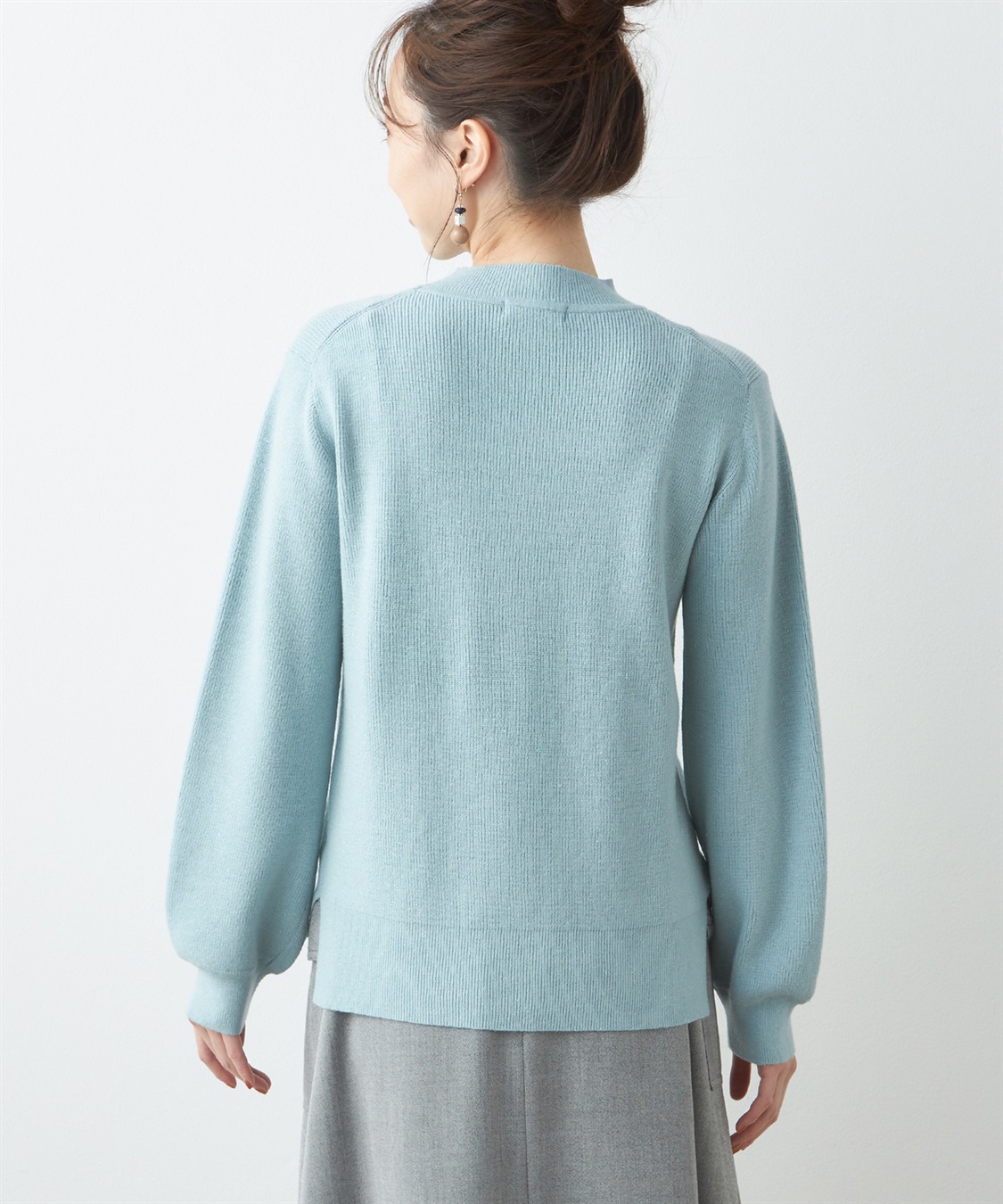 Petit Honfleur ラメニットハイネックプルオーバー_sub_2