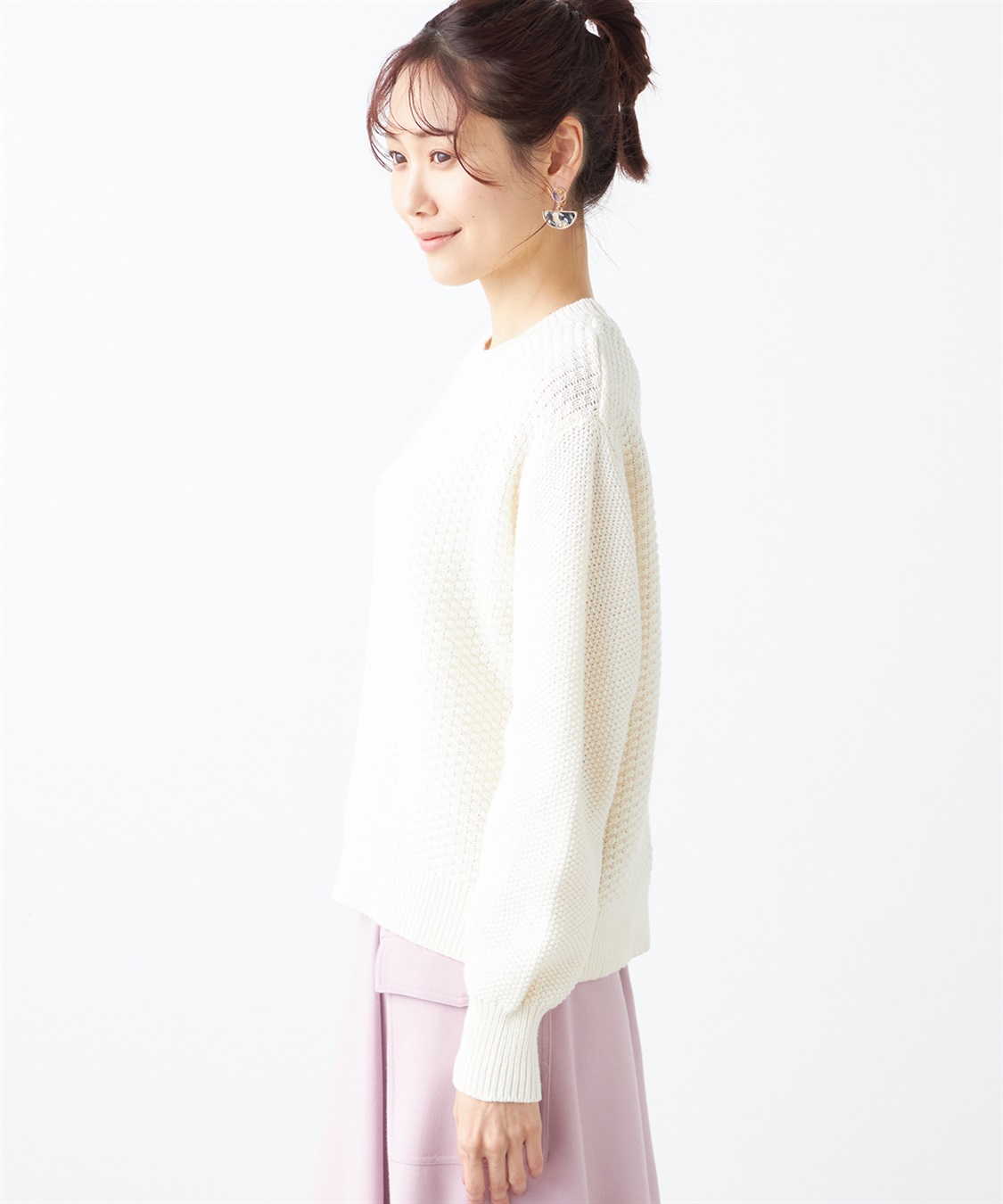 Petit Honfleur カノコ編みニットプルオーバー_sub_2