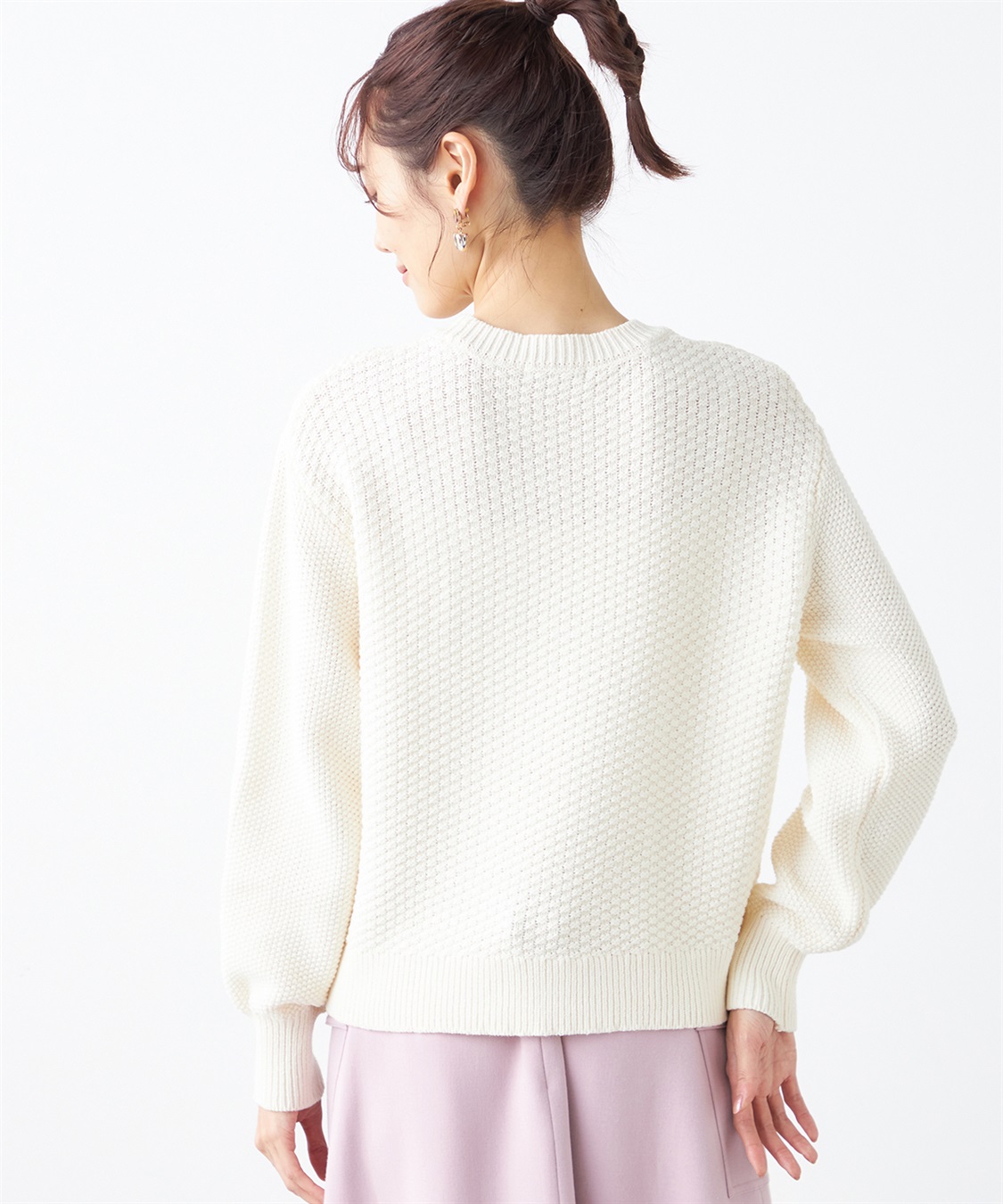 Petit Honfleur カノコ編みニットプルオーバー_sub_3