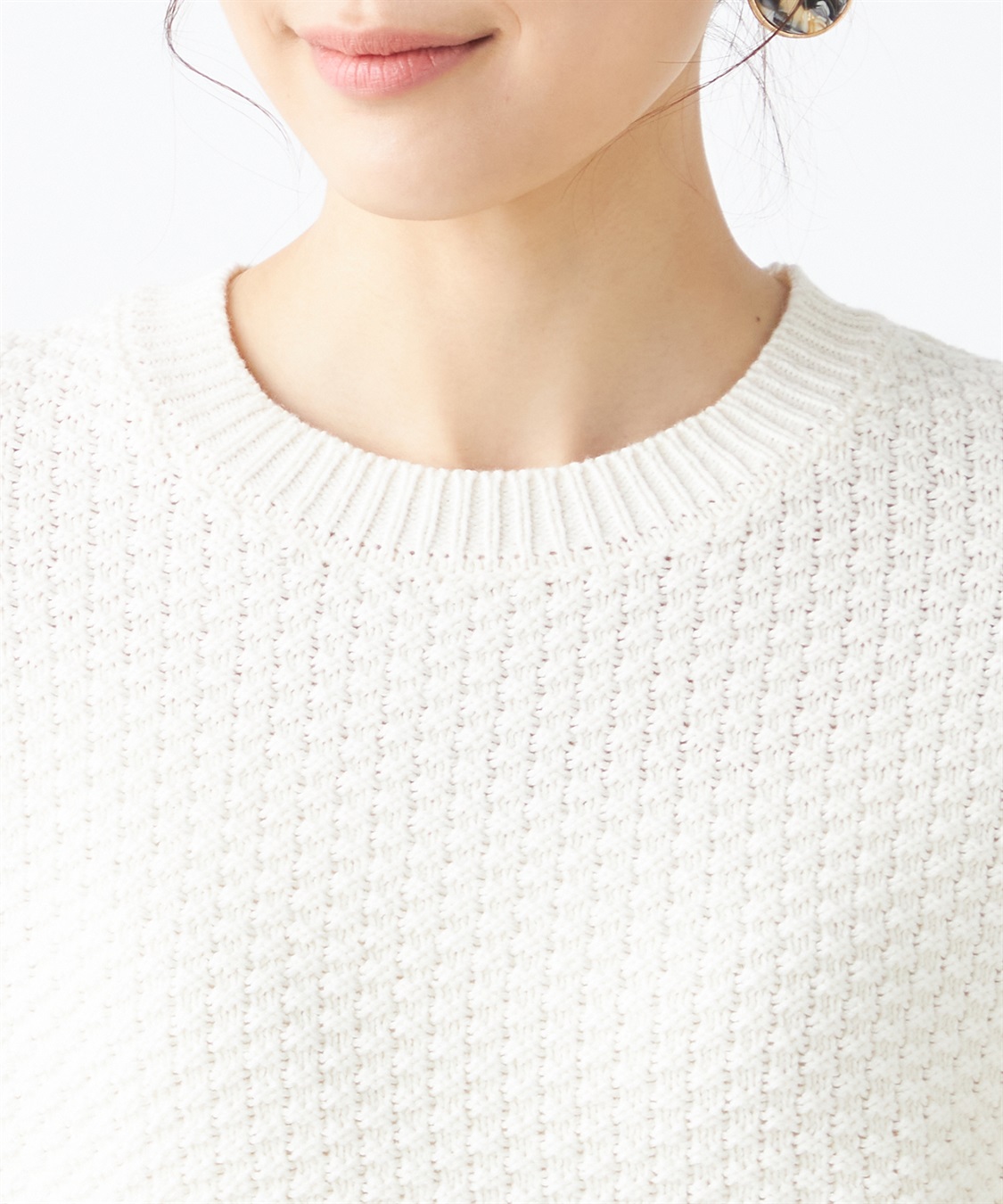 Petit Honfleur カノコ編みニットプルオーバー_sub_4