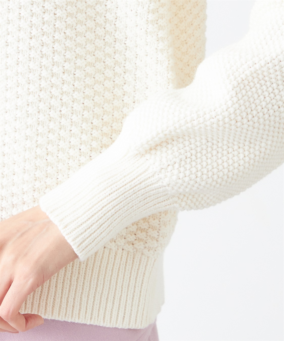 Petit Honfleur カノコ編みニットプルオーバー_sub_5