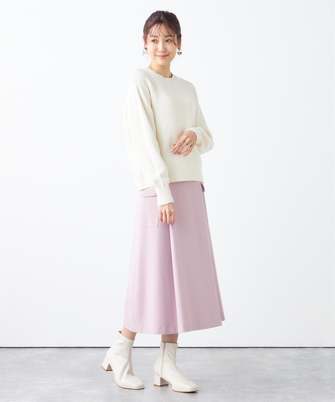 Petit Honfleur カノコ編みニットプルオーバー_sub_8