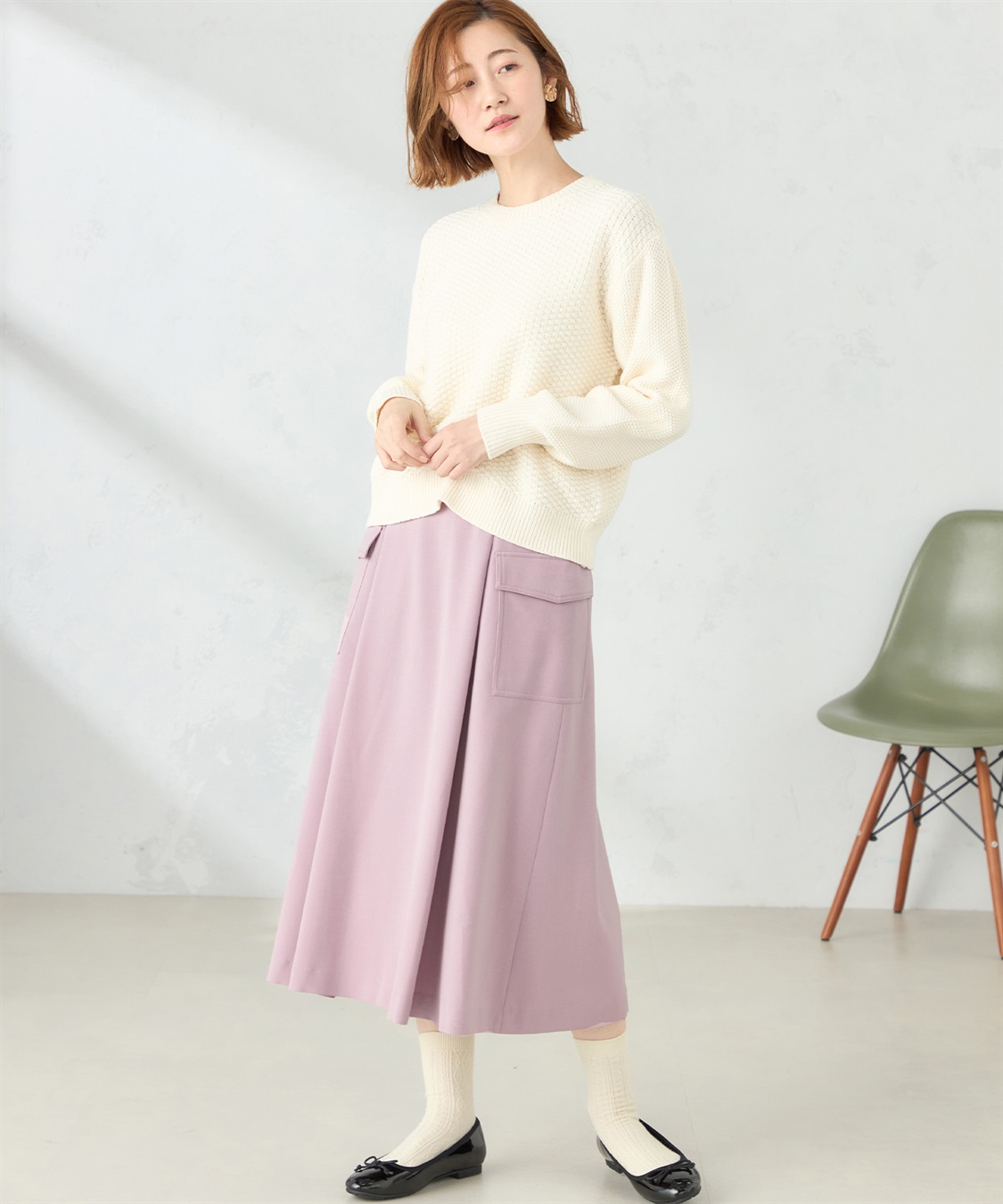 Petit Honfleur カノコ編みニットプルオーバー_sub_9