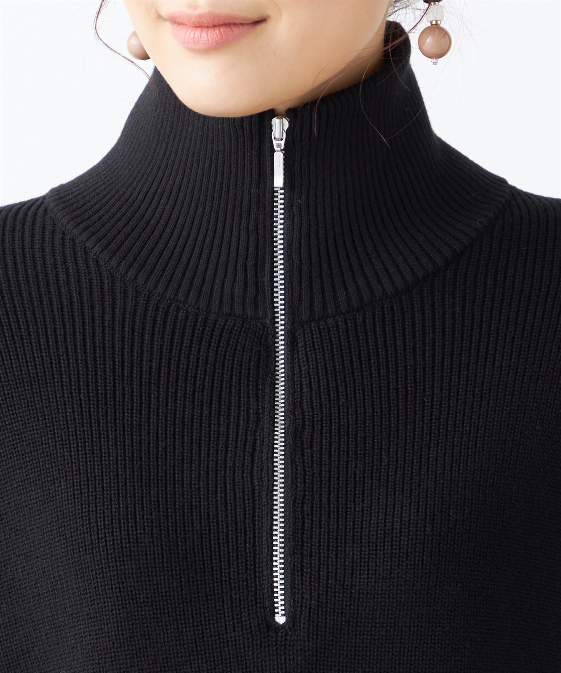 Petit Honfleur ジップニットベスト_sub_4