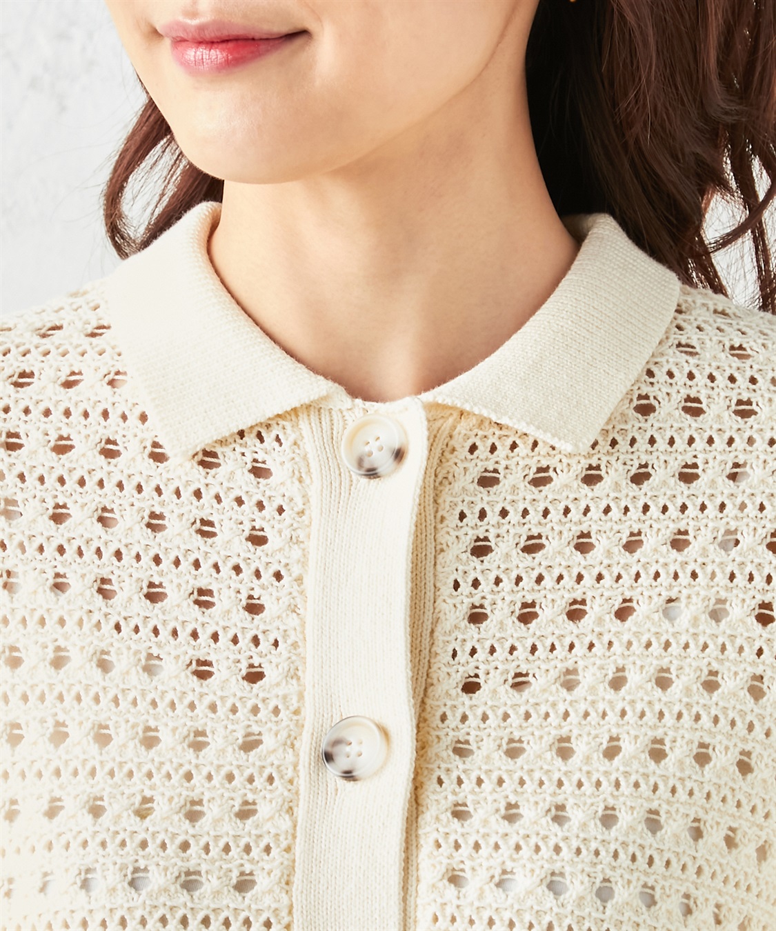 Petit Honfleur 襟付きカーディガン_sub_3