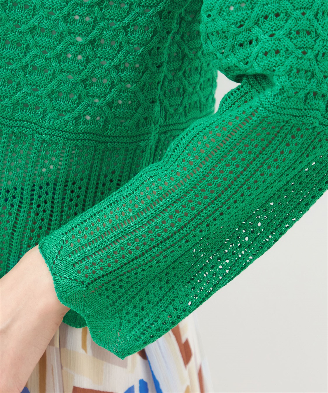 Petit Honfleur 透かし編みカーディガン_sub_7