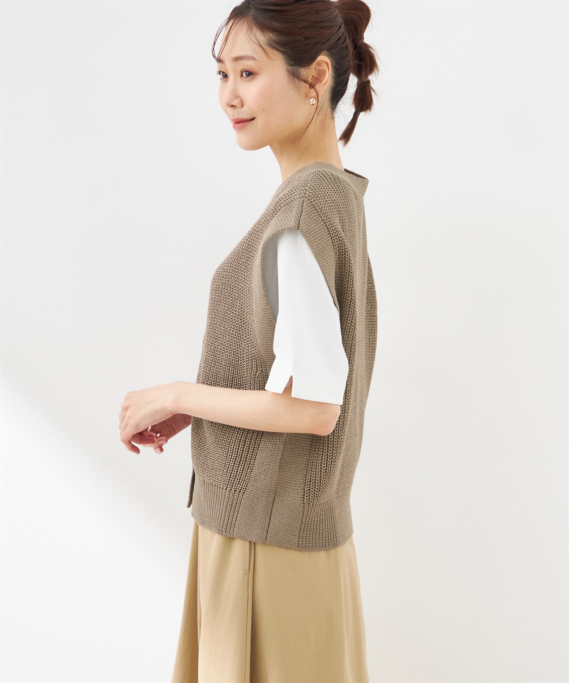 ニットベスト Petit Honfleur｜クロスプラス公式通販サイト