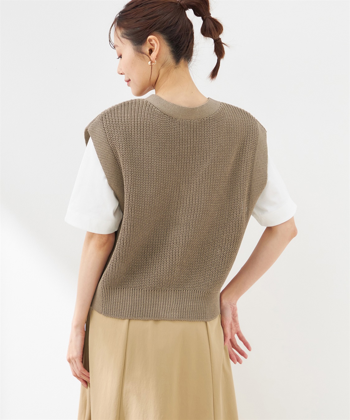 ニットベスト Petit Honfleur｜クロスプラス公式通販サイト