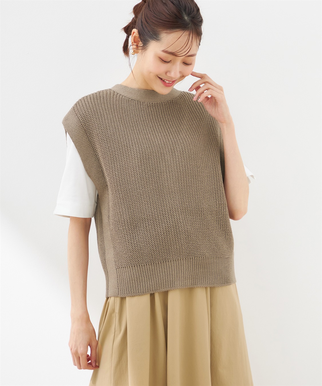 Petit Honfleur ニットベスト_sub_3